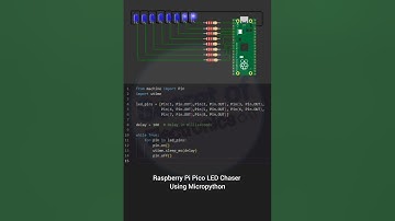 Raspberry Pi Pico LED Chaser Using Micropython