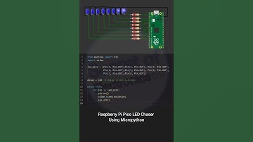 Raspberry Pi Pico LED Chaser Using Micropython