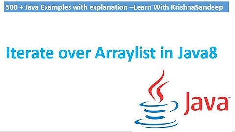Write a java program to iterate over arraylist in java8?
