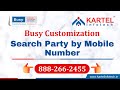 Search Party by Mobile Number in BUSY - BUSY CUSTOMIZATION