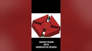 Drone frame with Generative Design #3d #gd #generativeart #generativedesign #fusion360 #drone