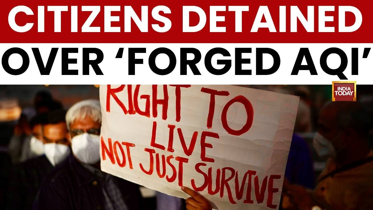 Delhi's Air War: Cops Detain Protesters Alleging 'Forged' AQI Data | India Today