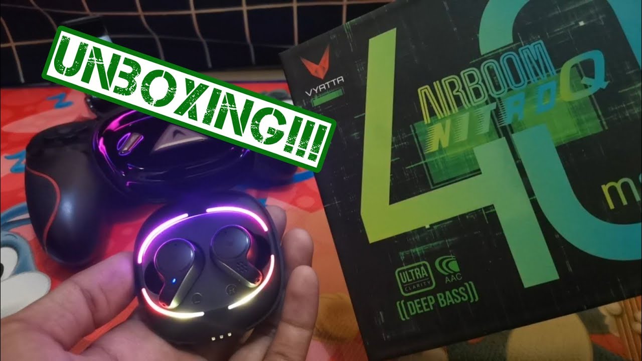 UNBOXING TWS Gaming VYATTA AIRBOOM NITRO Q Cuma 300 Ribuan No Delay 