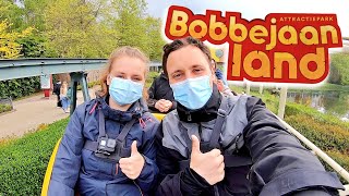 Spektakuläre Achterbahnen in Belgien! | Bobbejaanland Lichtaart 2021 | Vlog #237