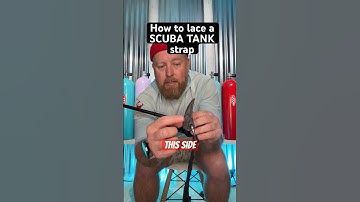 How to lace a Scuba Tank cam strap 🤿✅ #scubadiving #scubagear #howto