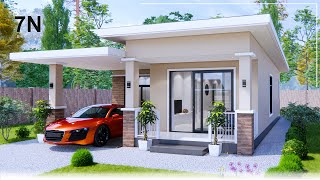 7 x 10 Meter​ Small House Design - Beautiful House (2Bedroom)