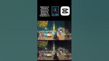 Night city Colour grading tutorial in Capcut.  #capcut #colourgrading #tutorial