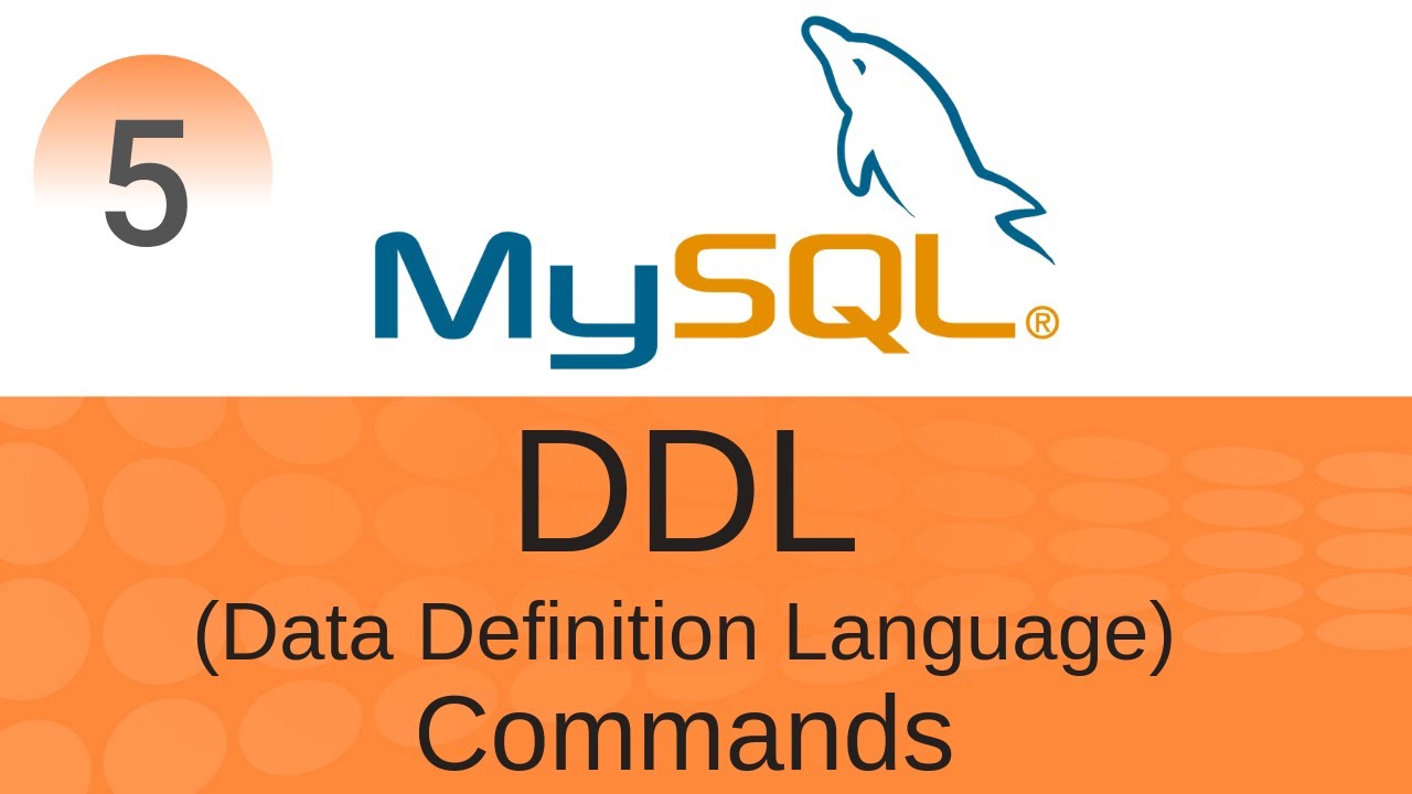 SQL Tutorial 5 DDL (Data Definition Language) Commands YouTube