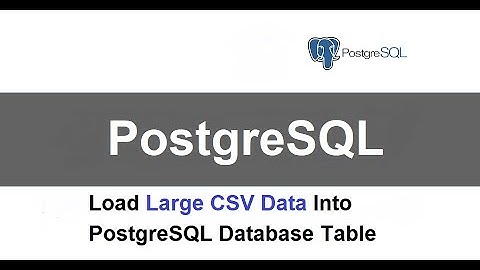 Load CSV data into table with PostrgeSQL Shell
