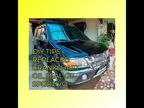 DIY TIPS: Replaced crankshaft Oil Seal of ISUZU SPORTIVO…