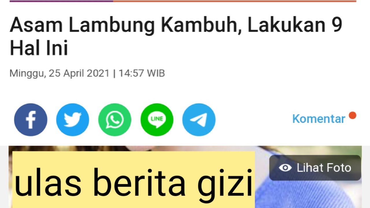 Asam Lambung Kambuh, Lakukan 9 Hal Ini 