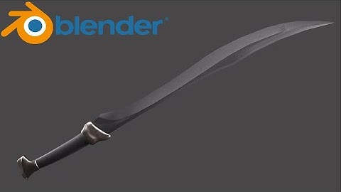 Blender | Scimitar Sword 3D Modeling Timelapse