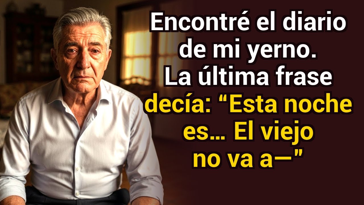 Encontré el diario de mi yerno — la última línea decía: “Esta noche es… el viejo no—”