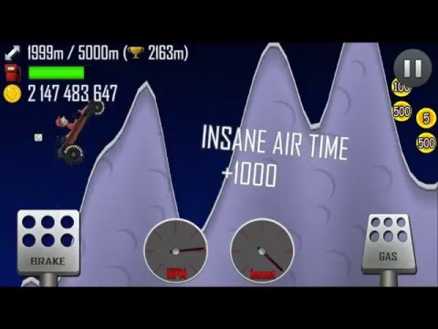 Drive over hills on the moon with physics-based game Hill Climb Racing