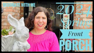 🌷New🌷2024 Spring Front Porch 🐰 Decorate With Me 🌷Spring Front Porch Decorating Ideas 🐰🌷