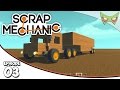 Scrap Mechanic Gameplay - Ep. 03 - Semi-Truck Creation - Lets Play