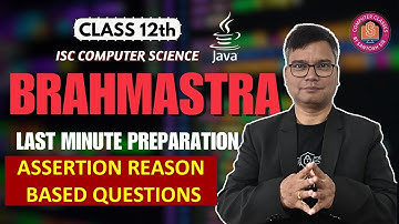 Master Assertion-Reason Questions for ISC COMPUTER SCIENCE | 15 Min. Session with Dr. Santosh