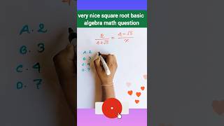Can you solve this very nice square root basic algebra math question #algebra #mathematics #shorts
