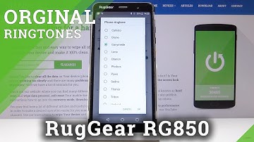 How to Change Ringtone in RUGGEAR RG850- Ringtone Settings