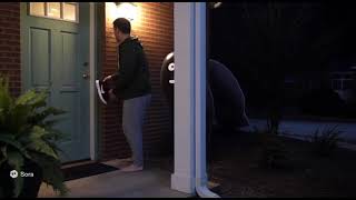 Creepy Dark Ghost Jumpscare A Person  #ai #ghost #sora2