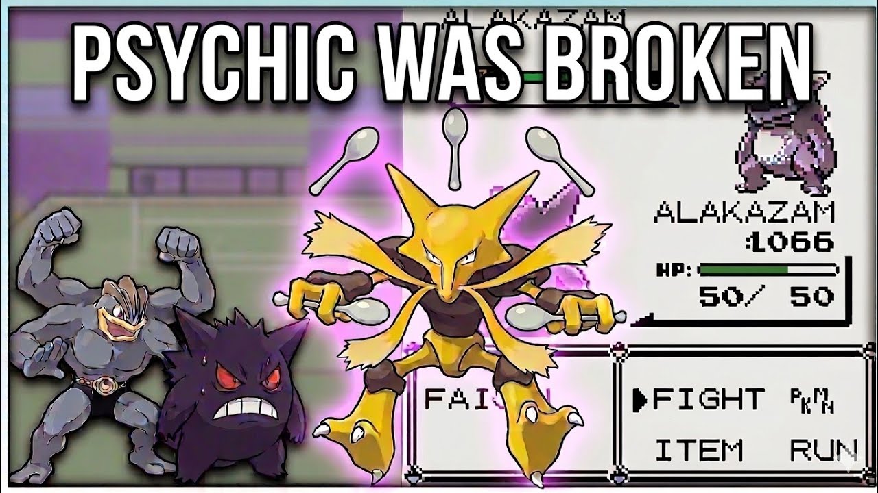Why Psychic Types Were Overpowered in Gen 1 - YouTube