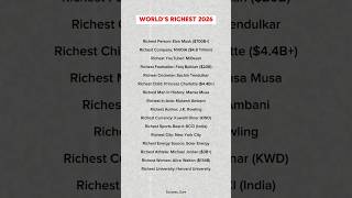 WORLD'S RICHEST 📊 | #shorts #shortsfeed #english #motivation #knowledge #psychology #quotes #read