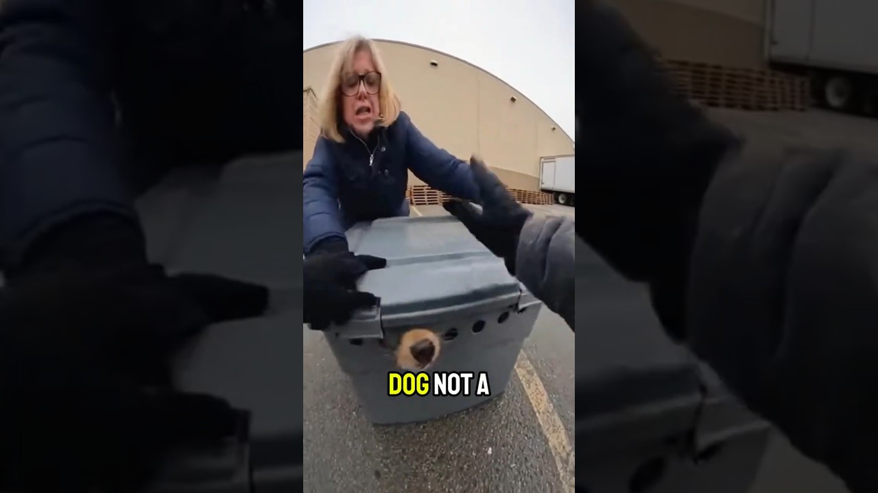 Karen puts poor puppy in a box 💔😡