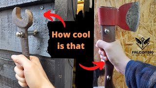 Shed door handles. DIY