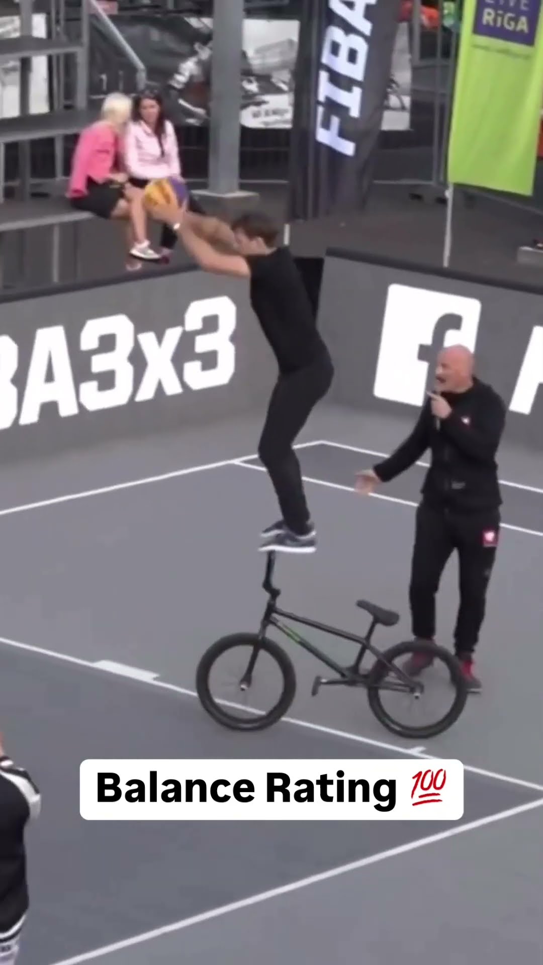When biking meets basketball ?