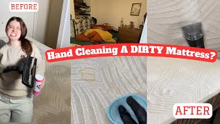 Deep Cleaning my Flatmate’s Mattress : Room Reveal!