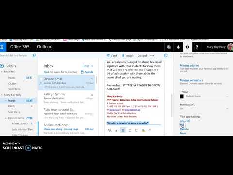 Changing Email Signature Outlook, Office 365