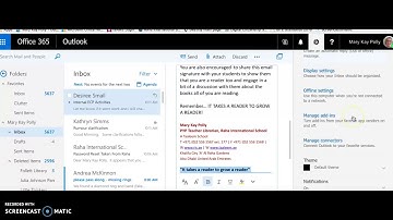 Changing Email Signature  Outlook, Office 365