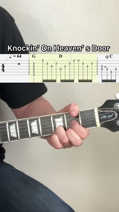 Download lagu Knockin’ On Heaven’ s Door Guitar   Tabs #guitarsheetmusic #guitarcover #guitartutorial