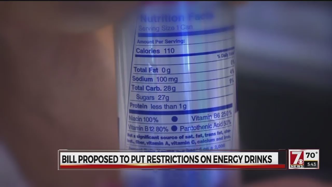 Bill proposed to put restrictions on energy drinks YouTube