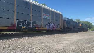 CSX M636 Empty Trash Train with a neat RL K5HL 6/13/26