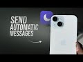How to Send Automatic Messages on iPhone when On Focus (tutorial)