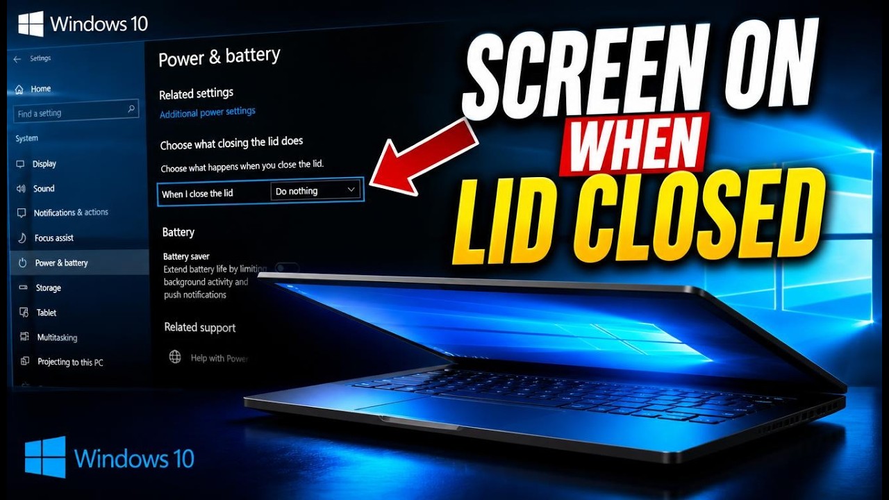 How to Keep Your Laptop Screen On When the Lid Is Closed Windows