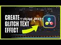 How to Create a Glitch Text Effect in DaVinci Resolve (No Fusion)