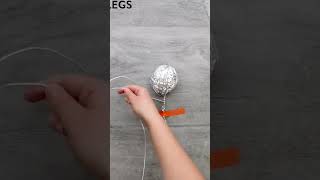 How to make a Tin Foil Spider #kidscraft #shorts