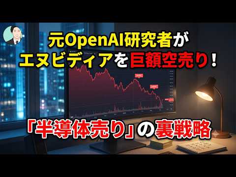 元OpenAI研究者がエヌビディアを巨額空売り！「半導体売り」の裏戦略