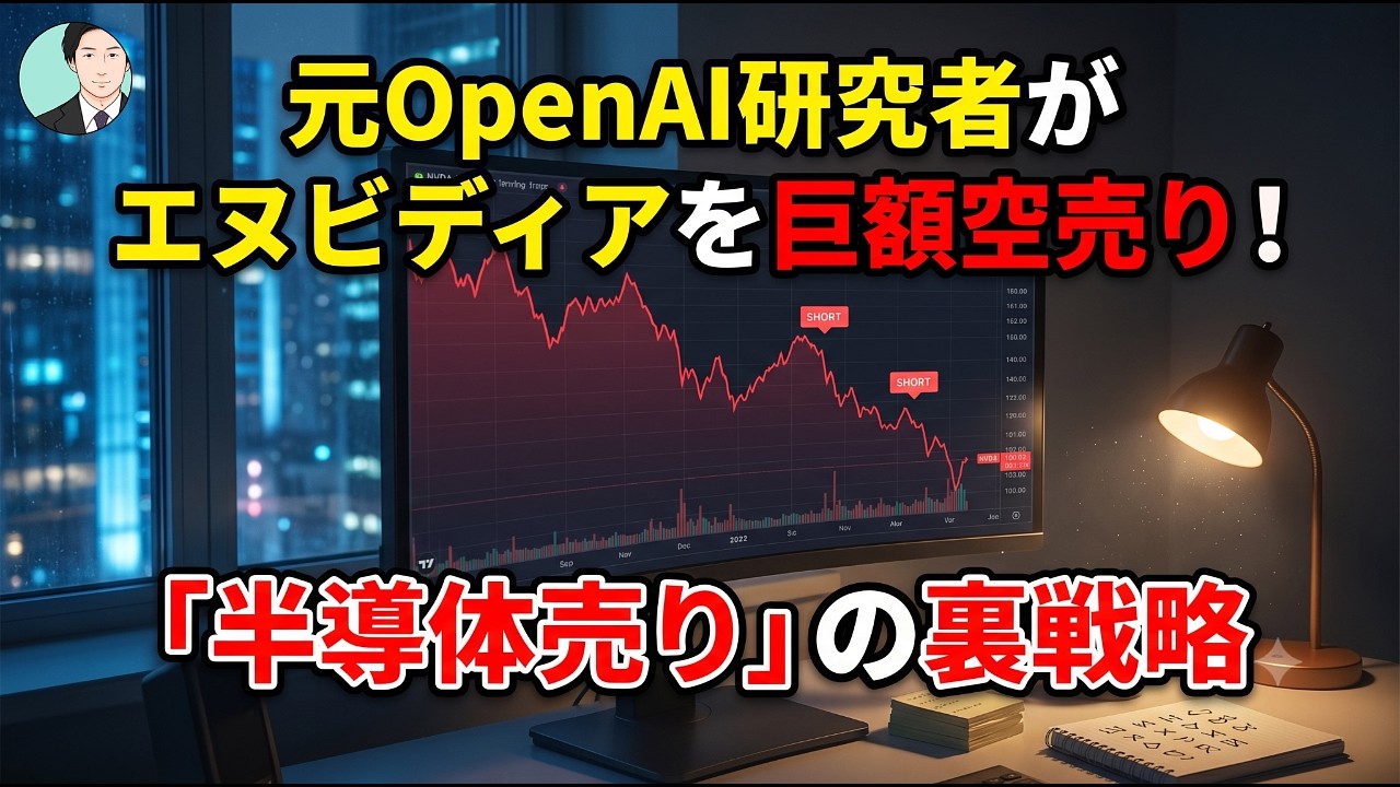 元OpenAI研究者がエヌビディアを巨額空売り！「半導体売り」の裏戦略