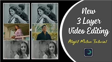 How To Edit 3 Layer Status Video | Three Layer Image With Video Editing | Alight Motion Tutorial