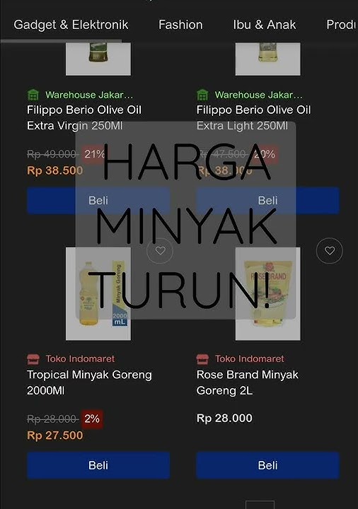 Harga Minyak TURUN! Per Hari ini 19 Januari 2022 🏃🏃💃