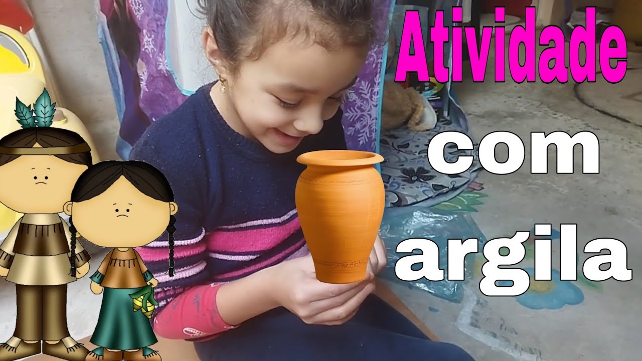 Atividade com argila Laurinha faz trabalho da escola com argila ...