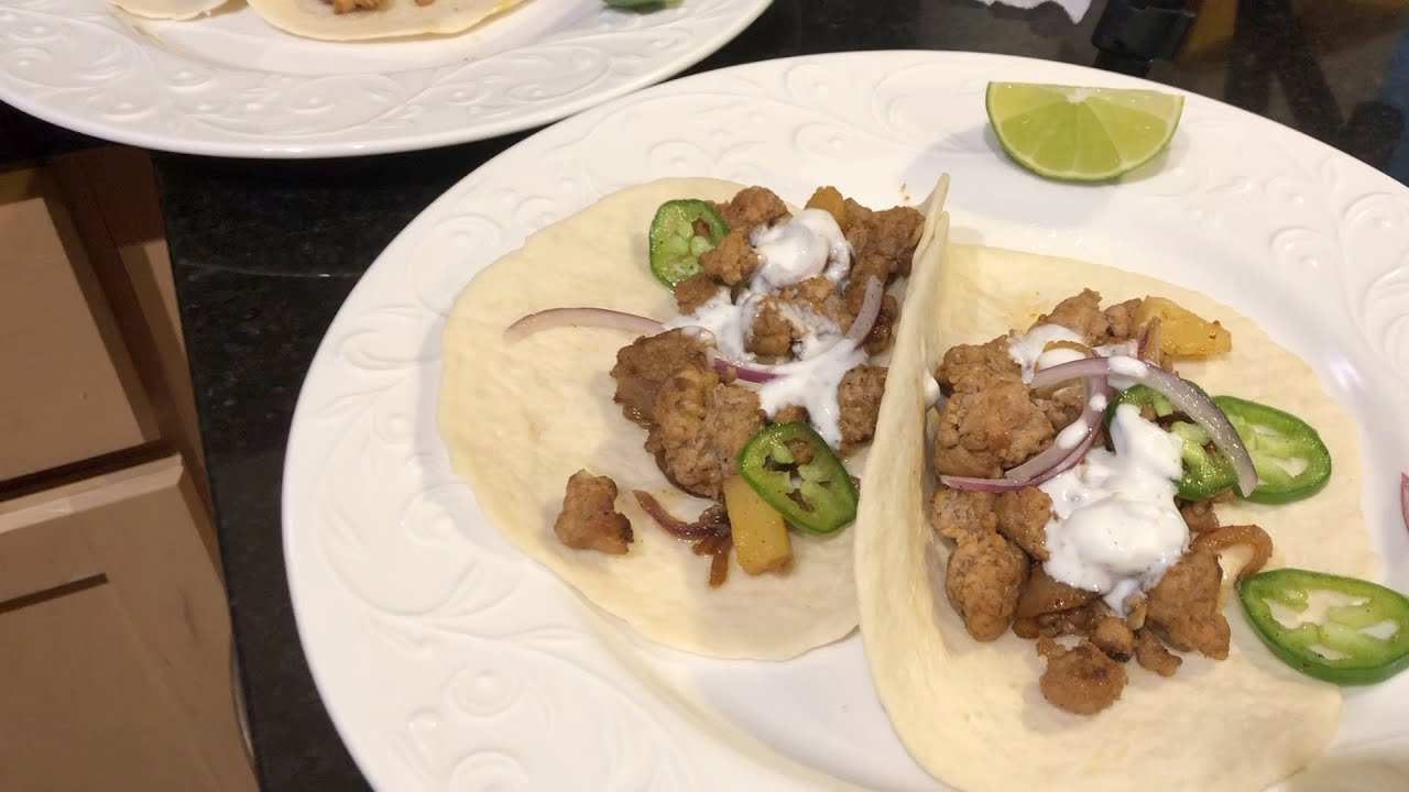 Pork & Pineapple Tacos EveryPlate YouTube