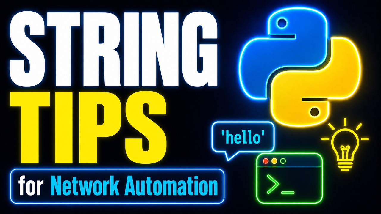 Python String Tips for Network Automation - YouTube