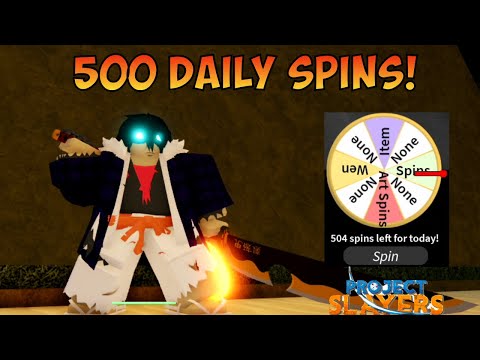 What I Got From 100 Daily Spins In Project Slayers Update 1.5