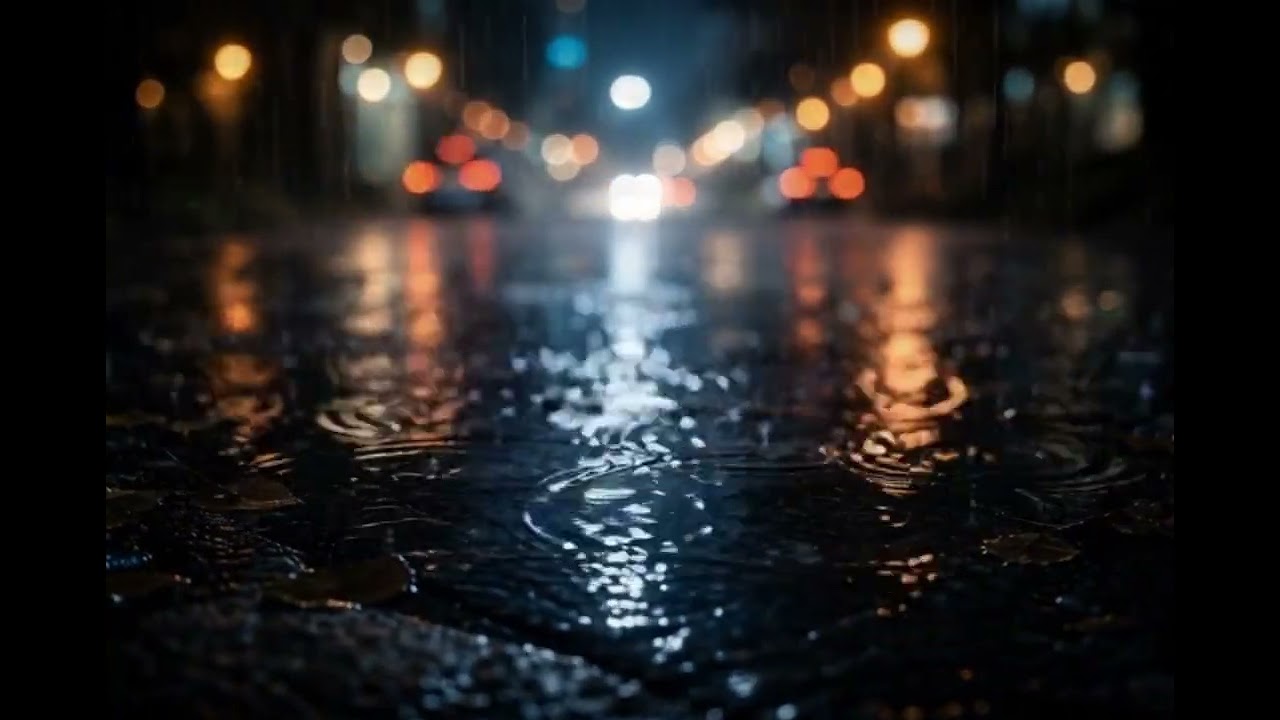 Rainy Night in the City 🌧️ Ultra Realistic 4K POV | Ambient Rain & City Lights 1HRS