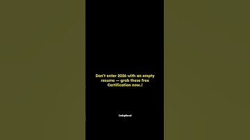 🔥Don’t Enter 2026 with an Empty Resume!🎓 | Free Certifications to Boost Your Career🚀 #codeplusai #yt