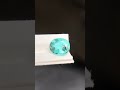 Natural emerald 6.10x5.10x3.85 mm, 0.65 ct, paraiba color Shape: oval Please Dm for purchasin